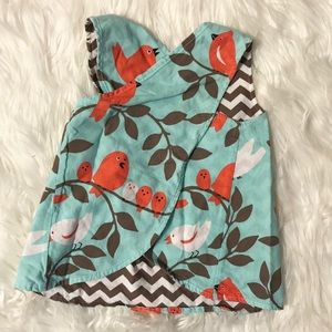 Toddler Girl 3T-4T Boutique Reversible Bib Top